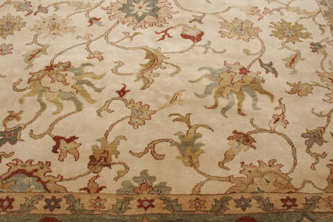 Chobi Beige Hand Knotted 84 X 101  Area Rug 250-21560 Image 18
