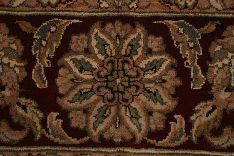 Agra Black Hand Knotted 80 X 102  Area Rug 250-21753 Image 17