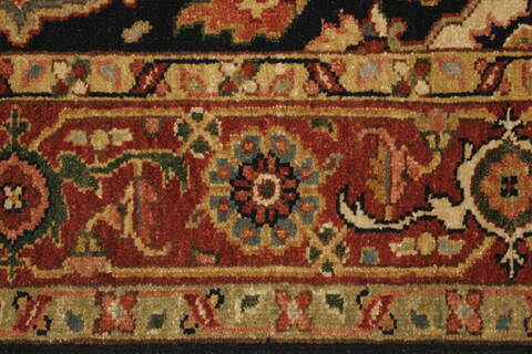 Serapi Blue Hand Knotted 311 X 60  Area Rug 250-21901 Image 13