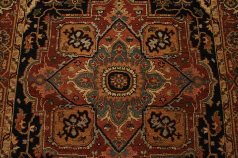 Serapi Blue Hand Knotted 311 X 60  Area Rug 250-21901 Image 14
