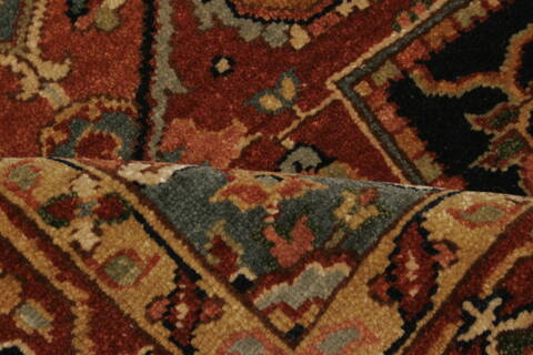 Serapi Blue Hand Knotted 311 X 60  Area Rug 250-21901 Image 7