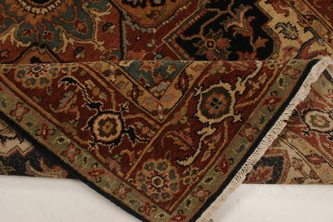 Serapi Blue Hand Knotted 311 X 60  Area Rug 250-21901 Image 8