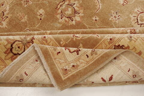 Pishavar Brown Hand Knotted 70 X 88  Area Rug 250-21958 Image 11