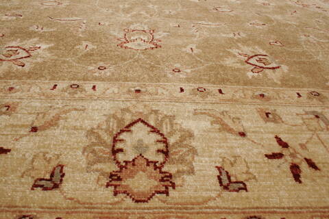Pishavar Brown Hand Knotted 70 X 88  Area Rug 250-21958 Image 14