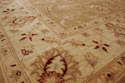 Pishavar Brown Hand Knotted 70 X 88  Area Rug 250-21958 Image 15