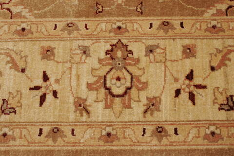 Pishavar Brown Hand Knotted 70 X 88  Area Rug 250-21958 Image 16