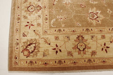Pishavar Brown Hand Knotted 70 X 88  Area Rug 250-21958 Image 18