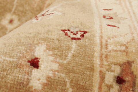 Pishavar Brown Hand Knotted 70 X 88  Area Rug 250-21958 Image 1