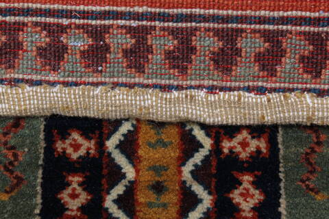 Bakhtiar Multicolor Hand Knotted 89 X 116  Area Rug 250-22094 Image 15