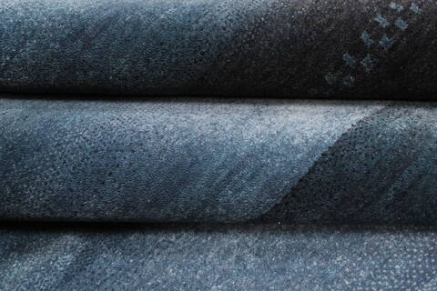 Gabbeh Blue Hand Knotted 91 X 1111  Area Rug 250-22141 Image 12