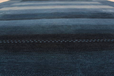 Gabbeh Blue Hand Knotted 91 X 1111  Area Rug 250-22141 Image 18