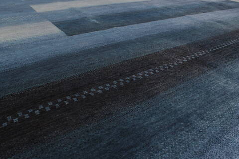 Gabbeh Blue Hand Knotted 91 X 1111  Area Rug 250-22141 Image 2