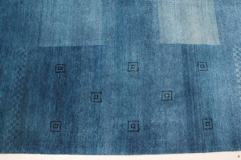 Gabbeh Blue Hand Knotted 91 X 1111  Area Rug 250-22141 Image 3