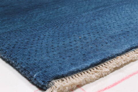 Gabbeh Blue Hand Knotted 91 X 1111  Area Rug 250-22141 Image 5