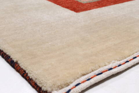 Gabbeh Multicolor Hand Knotted 91 X 1110  Area Rug 250-22178 Image 7