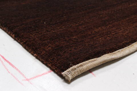 Gabbeh Brown Hand Knotted 811 X 126  Area Rug 250-22210 Image 4