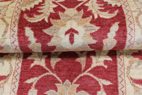 Pishavar Brown Runner Hand Knotted 29 X 1311  Area Rug 250-22280 Image 13