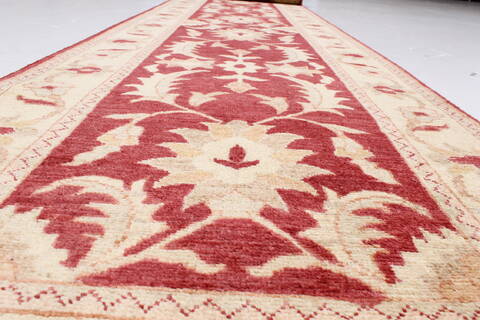 Pishavar Brown Runner Hand Knotted 29 X 1311  Area Rug 250-22280 Image 2