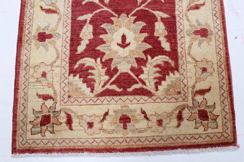 Pishavar Brown Runner Hand Knotted 29 X 1311  Area Rug 250-22280 Image 5