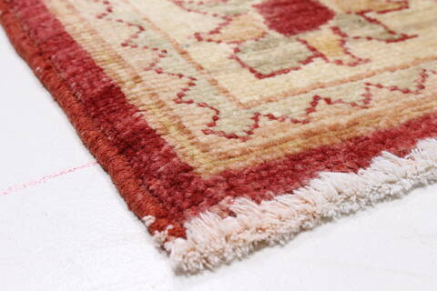 Pishavar Brown Runner Hand Knotted 29 X 1311  Area Rug 250-22280 Image 6