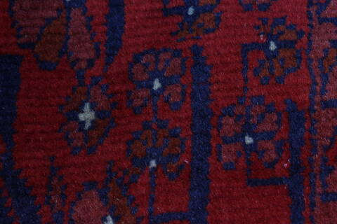 Bokhara Red Runner Hand Knotted 26 X 125  Area Rug 250-22433 Image 10