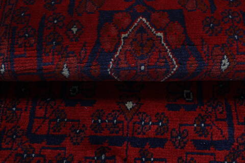 Bokhara Red Runner Hand Knotted 26 X 125  Area Rug 250-22433 Image 14