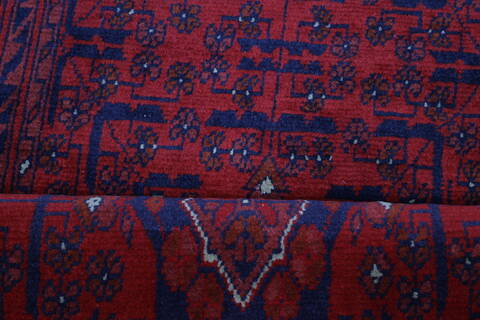 Bokhara Red Runner Hand Knotted 26 X 125  Area Rug 250-22433 Image 15