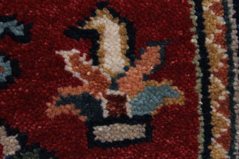 Karajeh Red Runner Hand Knotted 26 X 120  Area Rug 250-22457 Image 10