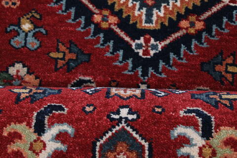 Karajeh Red Runner Hand Knotted 26 X 120  Area Rug 250-22457 Image 14