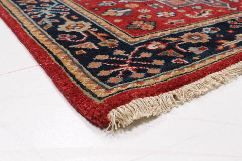 Karajeh Red Runner Hand Knotted 26 X 120  Area Rug 250-22457 Image 6