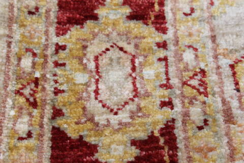 Chobi Beige Runner Hand Knotted 211 X 125  Area Rug 250-22474 Image 7