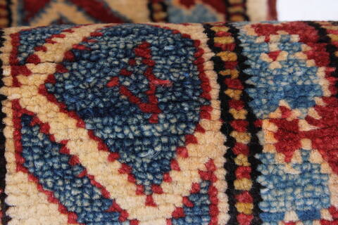 Kazak Red Runner Hand Knotted 26 X 94  Area Rug 250-22588 Image 11