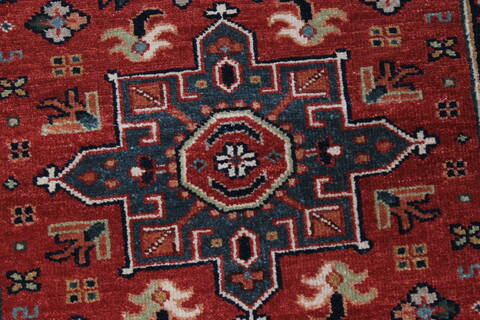 Karajeh Red Runner Hand Knotted 21 X 99  Area Rug 250-22651 Image 7