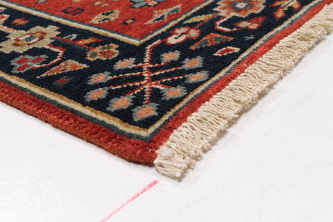 Karajeh Red Runner Hand Knotted 21 X 99  Area Rug 250-22651 Image 8