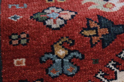 Karajeh Red Runner Hand Knotted 21 X 99  Area Rug 250-22651 Image 9