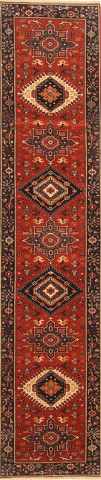 Karajeh Red Runner Hand Knotted 21 X 99  Area Rug 250-22651 Image 0