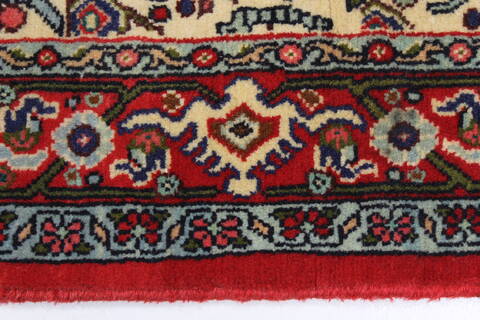Sanandaj Beige Runner Hand Knotted 31 X 126  Area Rug 250-22799 Image 2