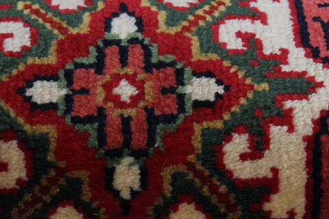 Heriz Blue Runner Hand Knotted 27 X 102  Area Rug 250-22921 Image 11