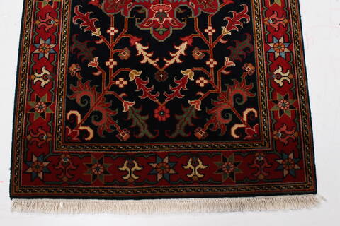 Heriz Blue Runner Hand Knotted 27 X 102  Area Rug 250-22921 Image 8