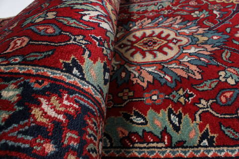 Semnan Red Runner Hand Knotted 25 X 910  Area Rug 250-22922 Image 10