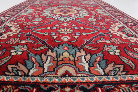 Semnan Red Runner Hand Knotted 25 X 910  Area Rug 250-22922 Image 1