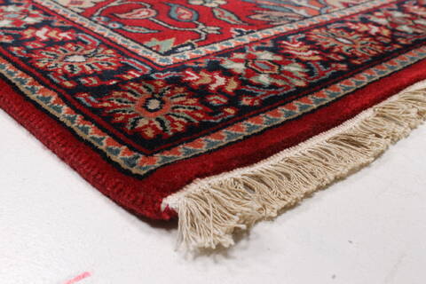 Semnan Red Runner Hand Knotted 25 X 910  Area Rug 250-22922 Image 6