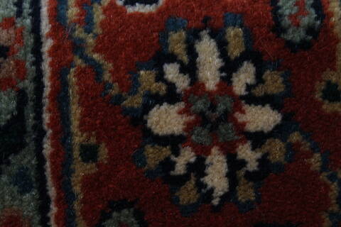Semnan Blue Runner Hand Knotted 27 X 99  Area Rug 250-22934 Image 10