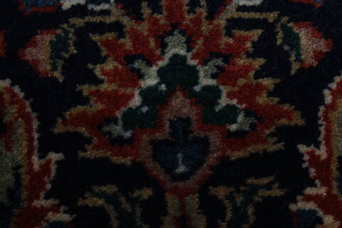 Semnan Blue Runner Hand Knotted 27 X 99  Area Rug 250-22934 Image 7