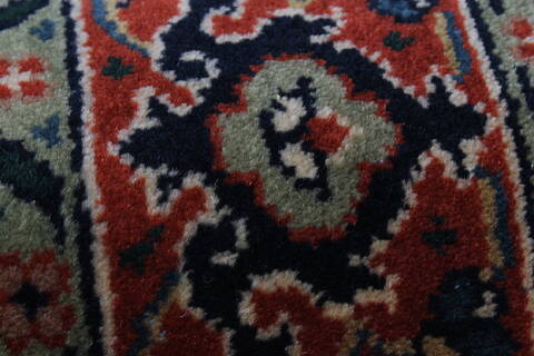 Semnan Blue Runner Hand Knotted 27 X 99  Area Rug 250-22934 Image 9