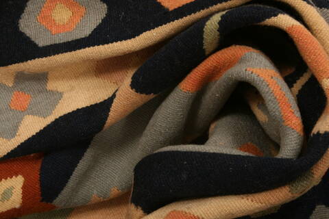Kilim Blue Flat Woven 104 X 1511  Area Rug 100-22935 Image 3