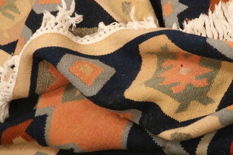 Kilim Blue Flat Woven 104 X 1511  Area Rug 100-22935 Image 5