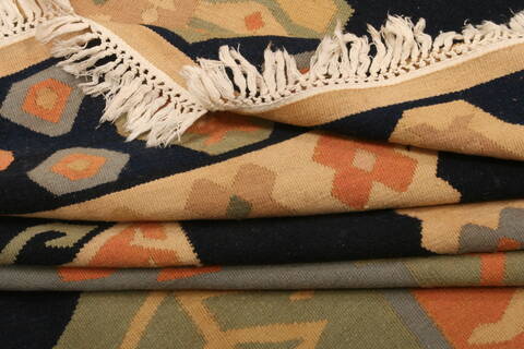 Kilim Blue Flat Woven 104 X 1511  Area Rug 100-22935 Image 6