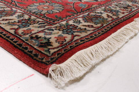 Kashmir Red Runner Hand Knotted 28 X 100  Area Rug 250-22942 Image 4