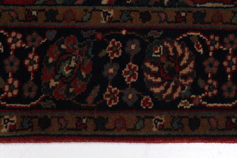 Kashmir Red Runner Hand Knotted 27 X 95  Area Rug 250-22944 Image 1
